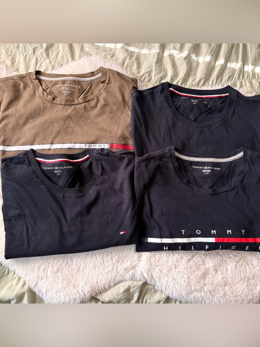 Tommy Hilfiger T-Shirt Bundle, Gently Used T-Shirts, Size L